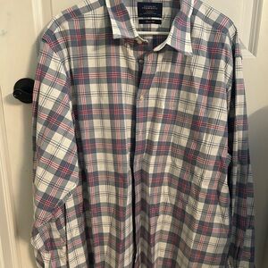 Charles Tyrwhitt Casual Plaid Shirt - Blue, Red, and White